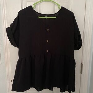 Black short sleeve  top